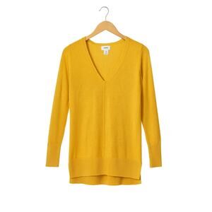 Old Navy Mustard V-Neck Long Sleeve Sweater